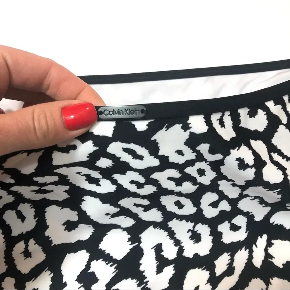 Calvin Klein LEOPARD High-Waist Bikini Swim Bottom